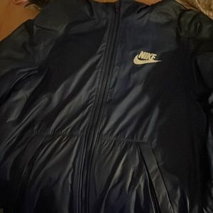 navy blue nike wind breaker